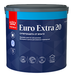 Краска для влажных помещений EURO EXTRA-20 п/мат